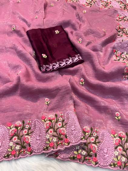 Crunchy Crush Designer Saree