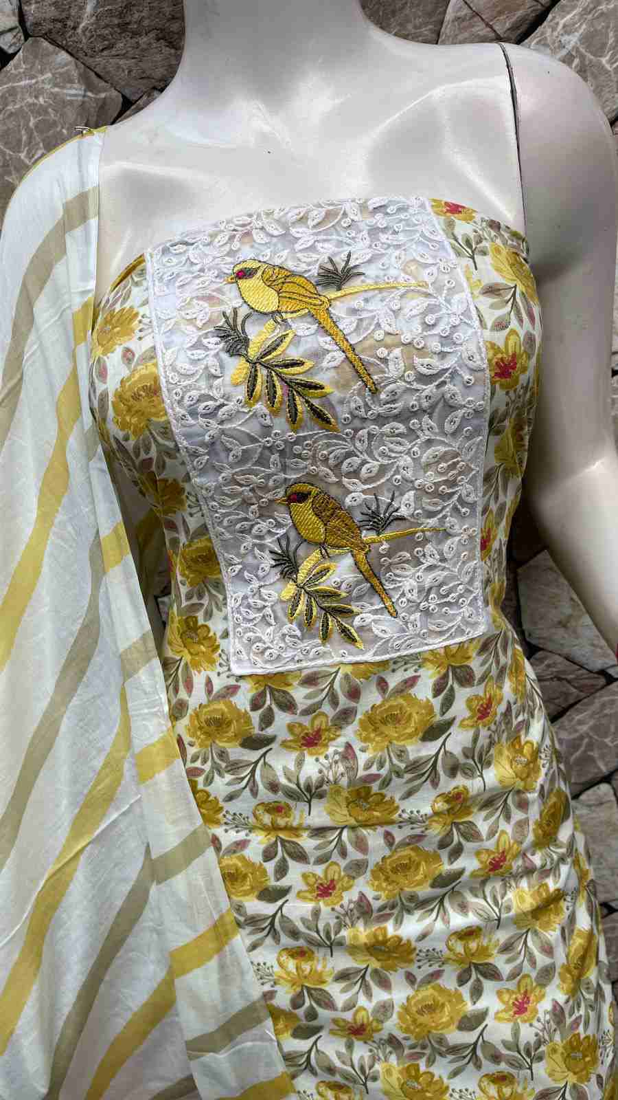 Elegant Satin Cotton Suit Set