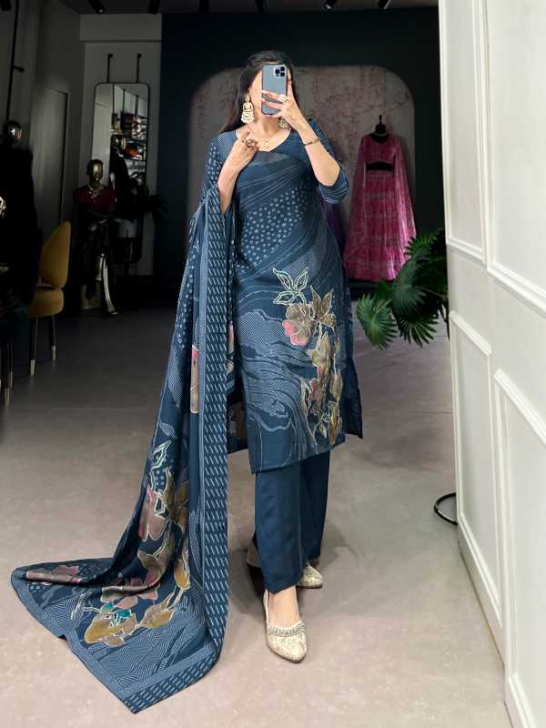 Timeless Elegance – Roman Silk Salwar Suit